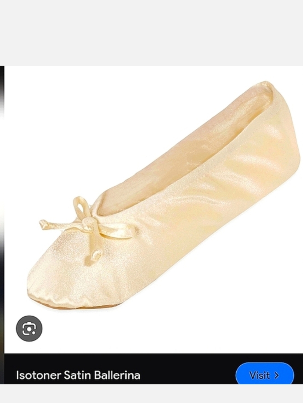 Slippers XL 9.5-10.5 Satin Ballerina